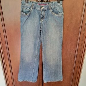 Girls Gymboree Bootcut Jeans size 12 Plus elastic button pull waistband